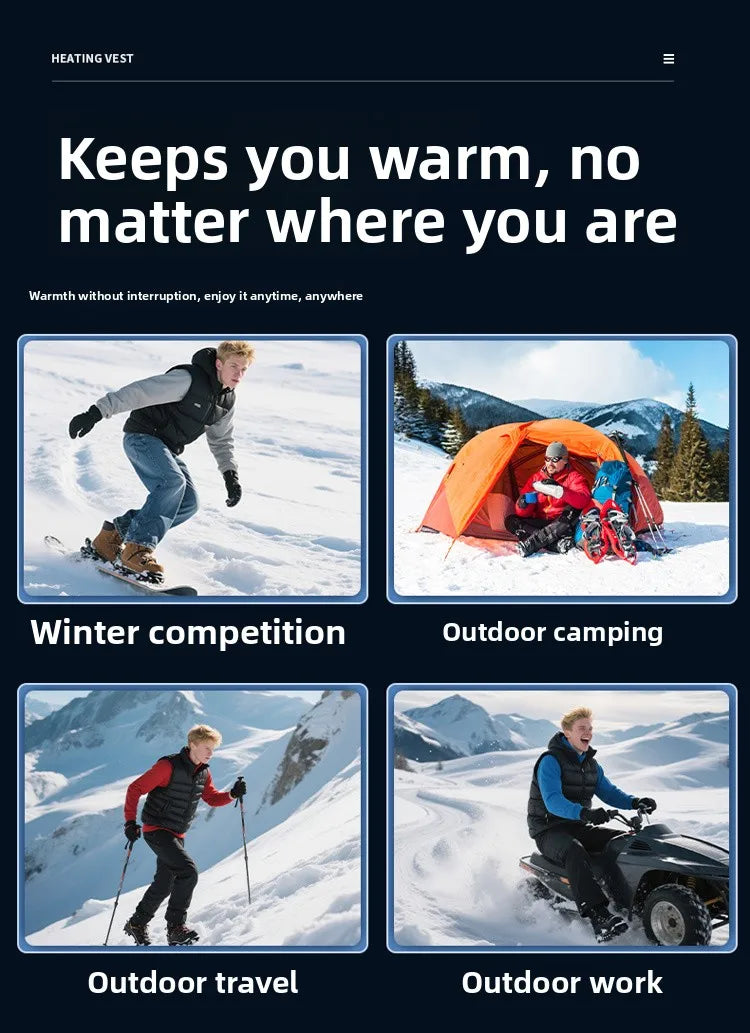 Men’s -20°C White Duck Down Jacket – Thick Warm Hooded Winter Parka