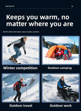 Men’s -20°C White Duck Down Jacket – Thick Warm Hooded Winter Parka