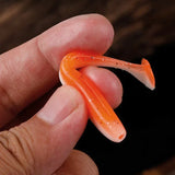 10pcs T-Tail Worm Soft Lures