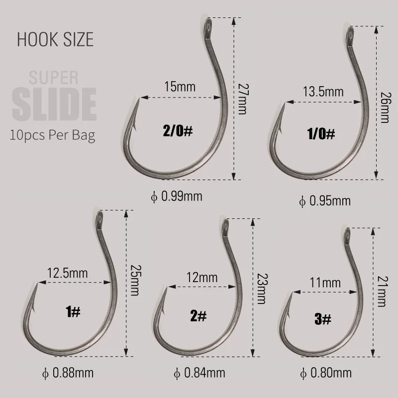 LUREHOLIC PTFE Super Slide Wacky Hook