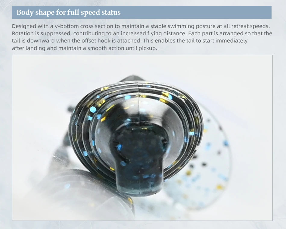 MEREKING Flapper Grub Fishing Lure – 77mm, 6g Soft Silicone Artificial Bait