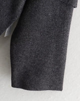 MUJER Women's Plush Padded Winter Coat – Asymmetric Scarf Parka