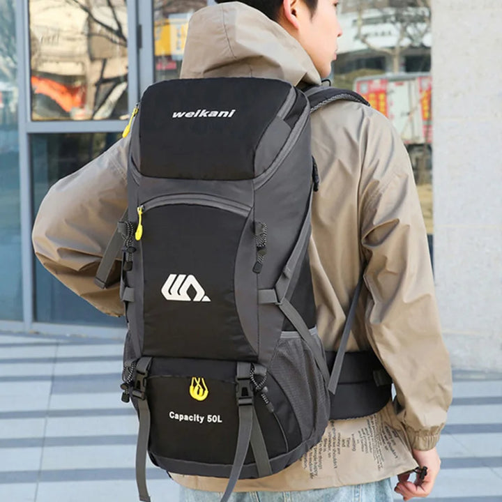 50L Travel Backpack – Waterproof Hiking Rucksack for Men, Large Camping, Climbing & Mountaineering Bag for Outdoor Sports & Travel