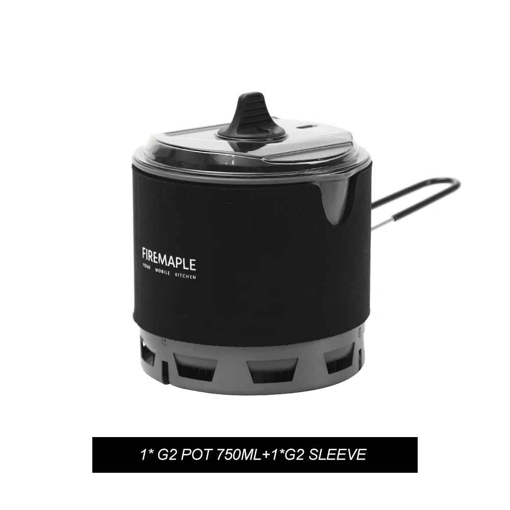 Fire-Maple G2 Petrel Ultralight 750ML Heat Exchanger Pot – Lightweight Camping & Hiking Cookware