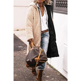 Women’s Reversible Quilted Hooded Winter Jacket – Thick Warm Long Coat