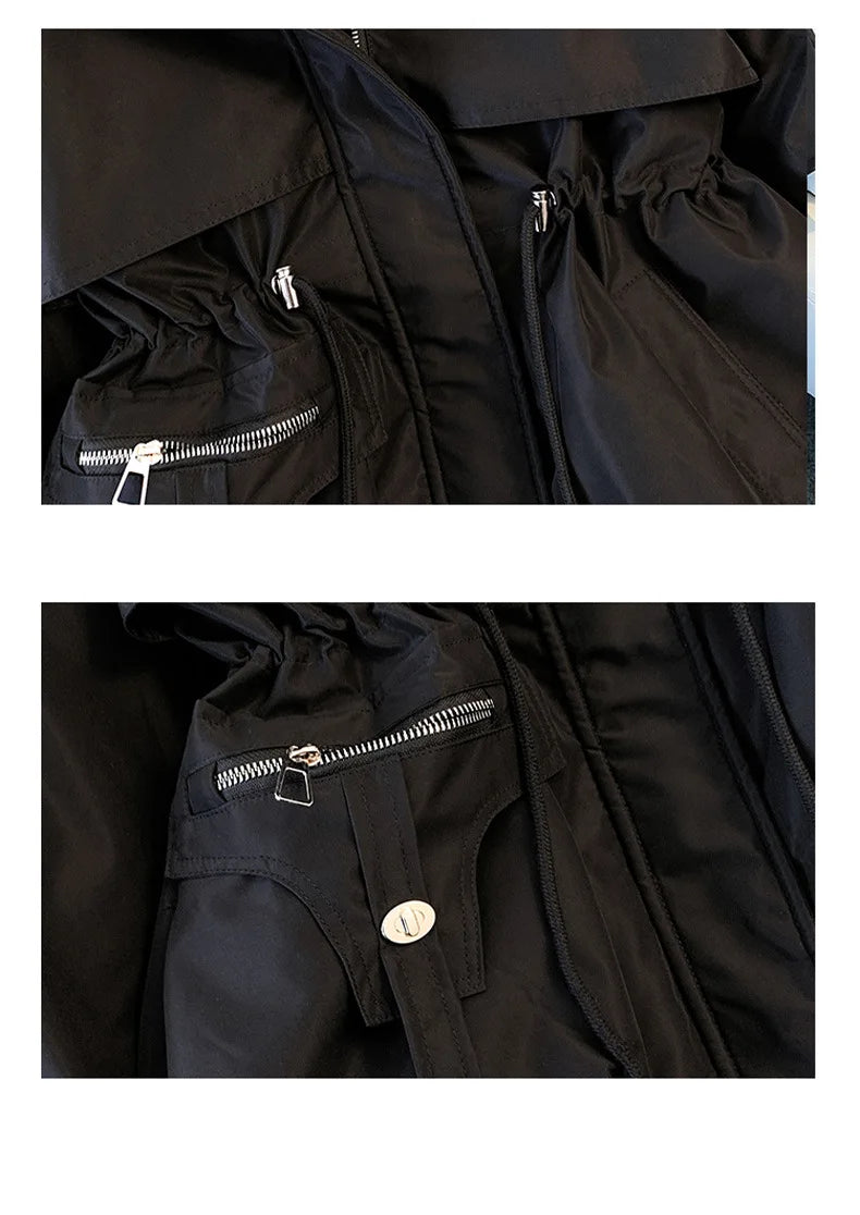 Women’s Fleece-Lined Hooded Down Jacket – Warm Padded Winter Parka