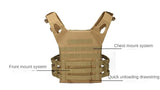 Nylon Tactical Vest – Body Armor Plate Carrier with MOLLE System for Airsoft