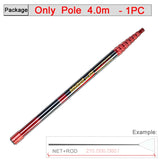JOSBY Telescoping Foldable Fishing Landing Net – 2.1m/3m/4m Lightweight Carbon Fiber Pole for Carp & Sea Fishing
