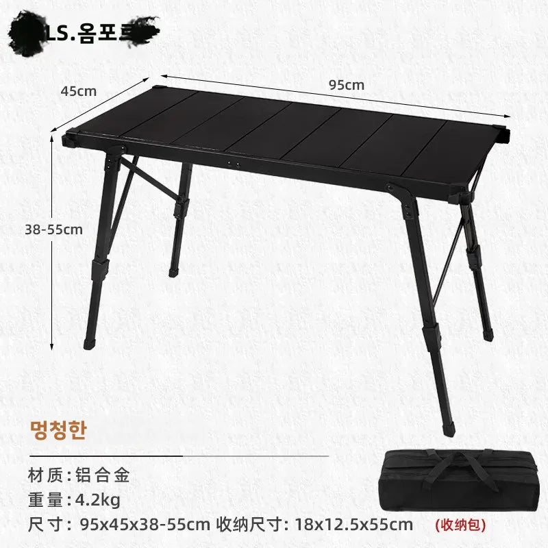 MOUNTAINHIKER Folding Camping IGT Table – Lightweight Wood Outdoor BBQ & Picnic Table