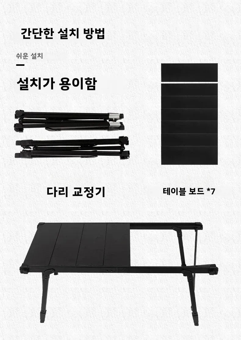 MOUNTAINHIKER Folding Camping IGT Table – Lightweight Wood Outdoor BBQ & Picnic Table