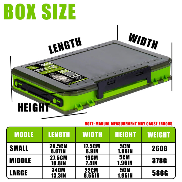 Double Sided Lure Baits Box Fishing Large Compartments
