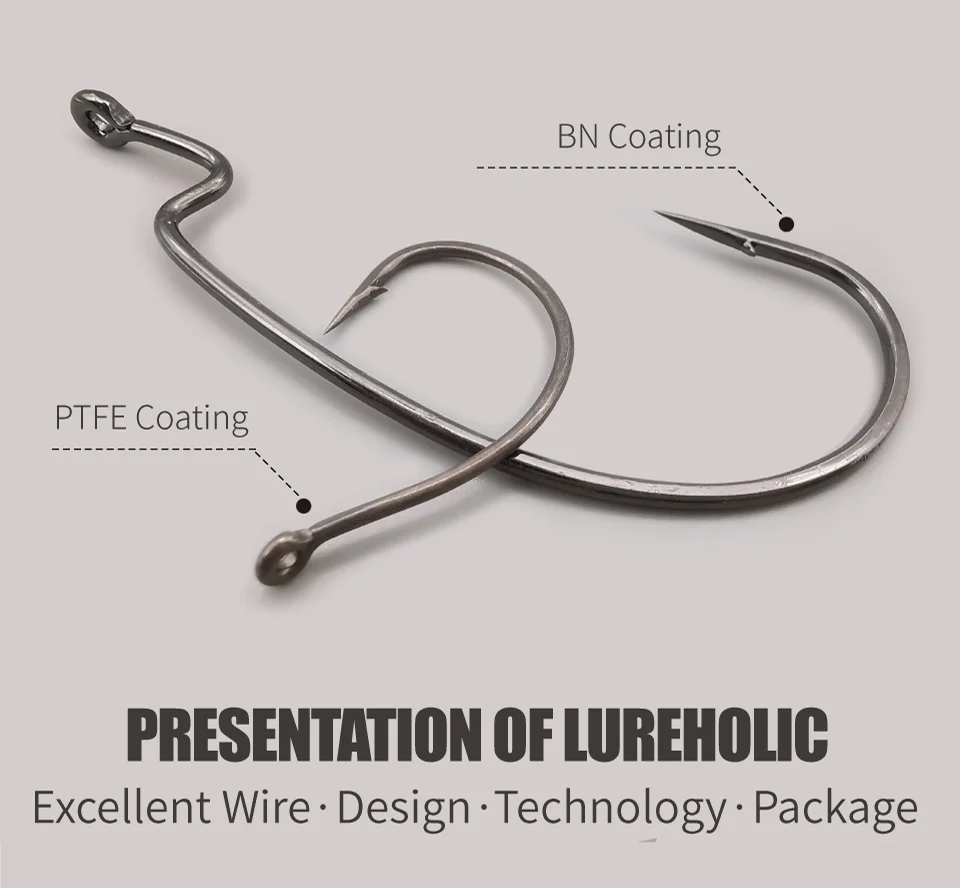 LUREHOLIC PTFE Super Slide Wacky Hook