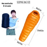Winter Goose Down Mummy Sleeping Bag – Adult 3-Season Warmth