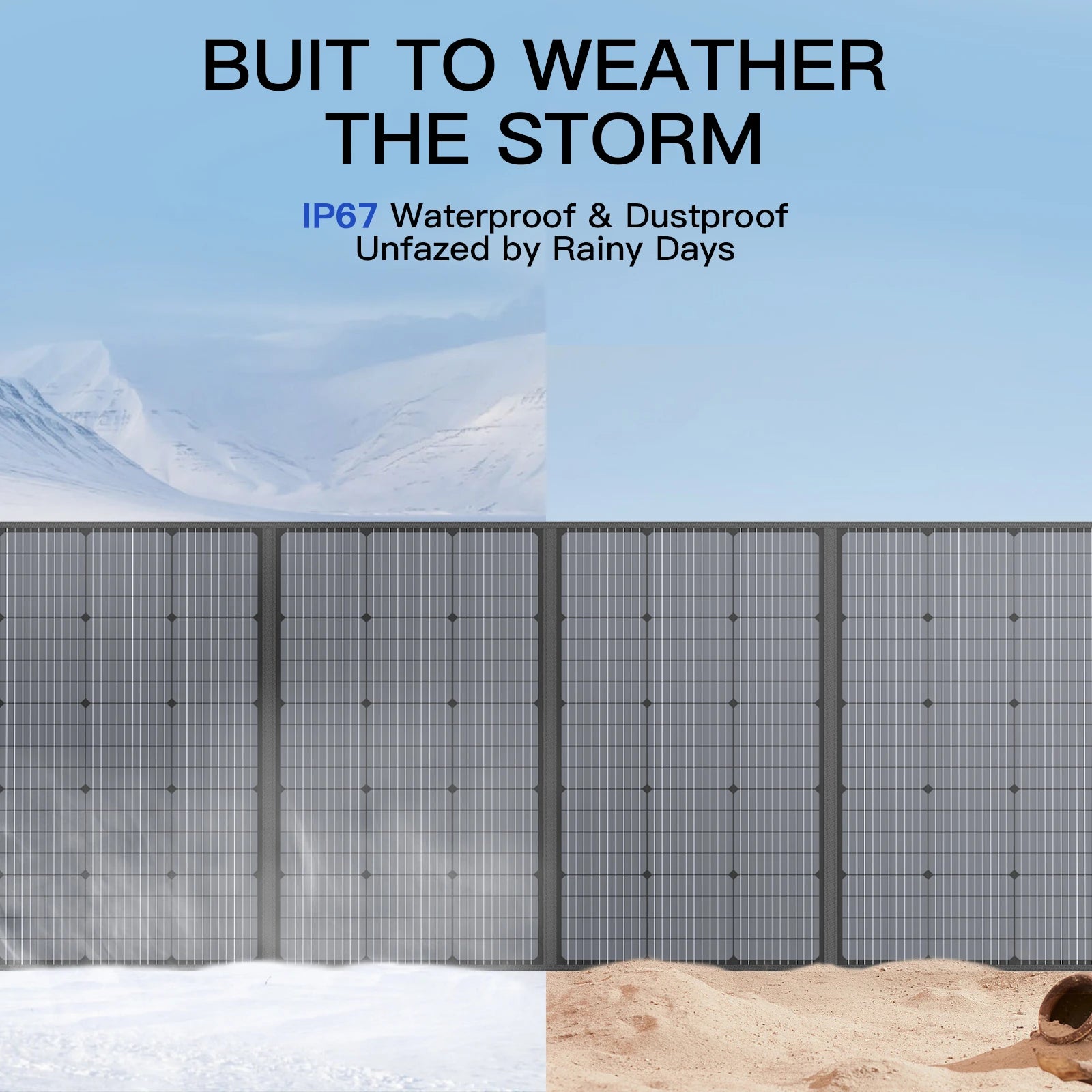 MHPOWOS 400W Portable Solar Panel