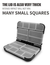 LUREHOLIC Fishing Tackle Box – Waterproof Organizer for Lures, Hooks, Jig Heads, Swivels, Snaps & Fishing Accessories Storage