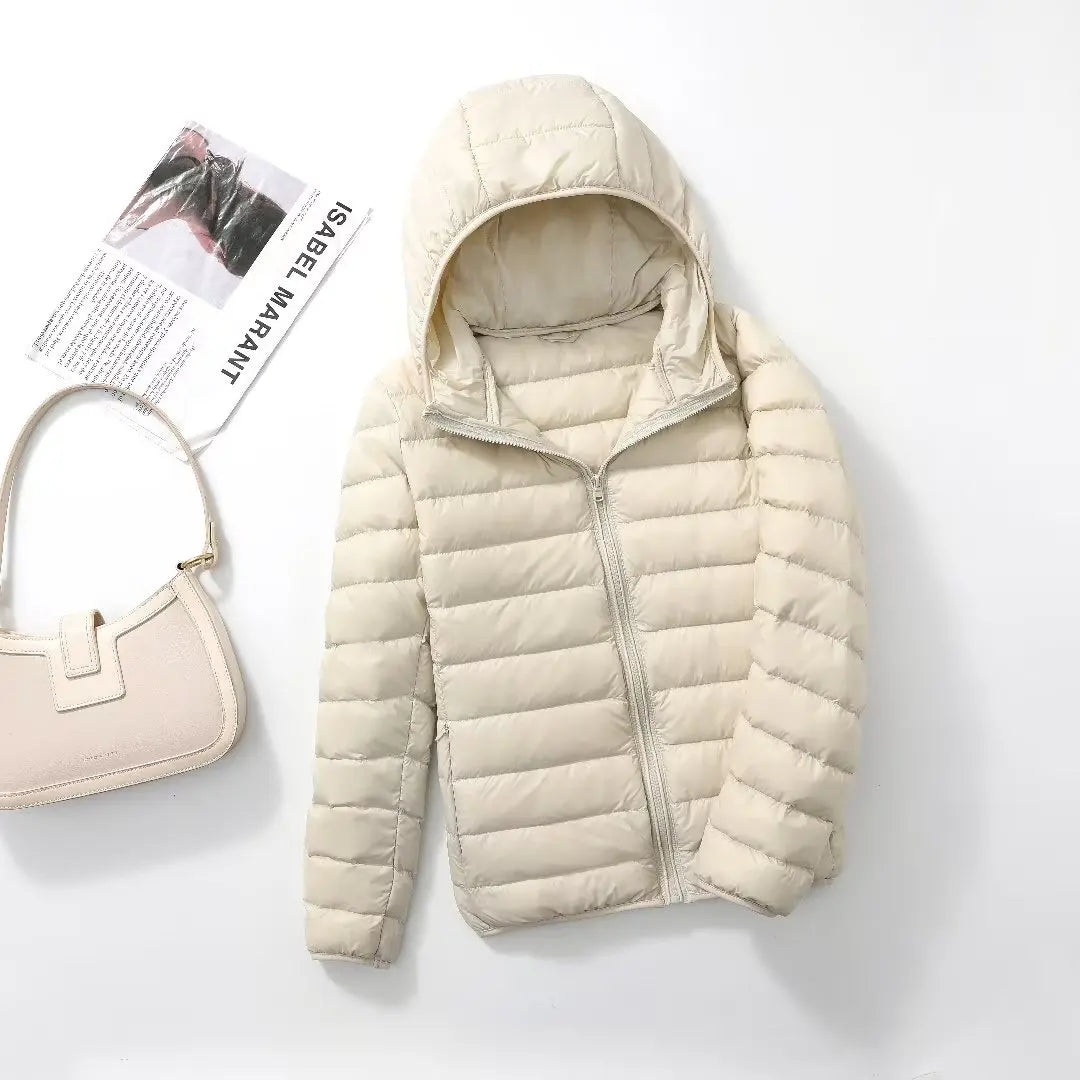 Women’s Ultra-Light Packable Puffer Jacket with Hood – Regular and Plus Size up to 3X