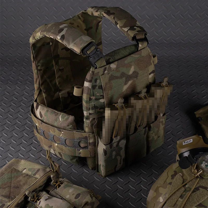 Ferro V5 FCPC Plate Carrier – Modular MOLLE Hunting Vest with Triple Magazine Pouch