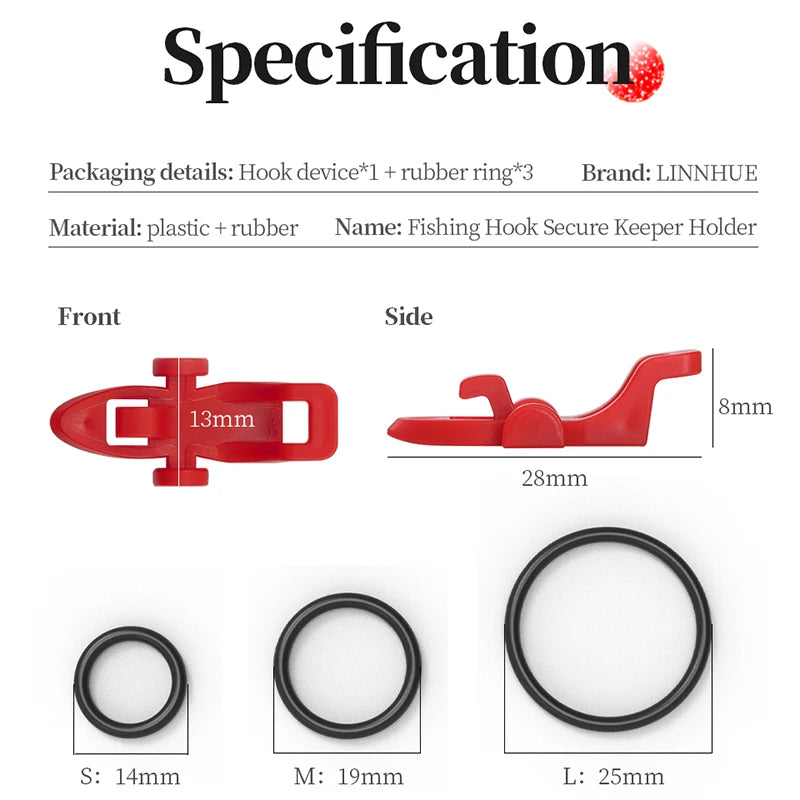 LINNHUE Fishing Rod Hook Keeper