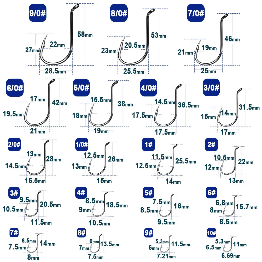 9KM Octopus Fishing Hooks