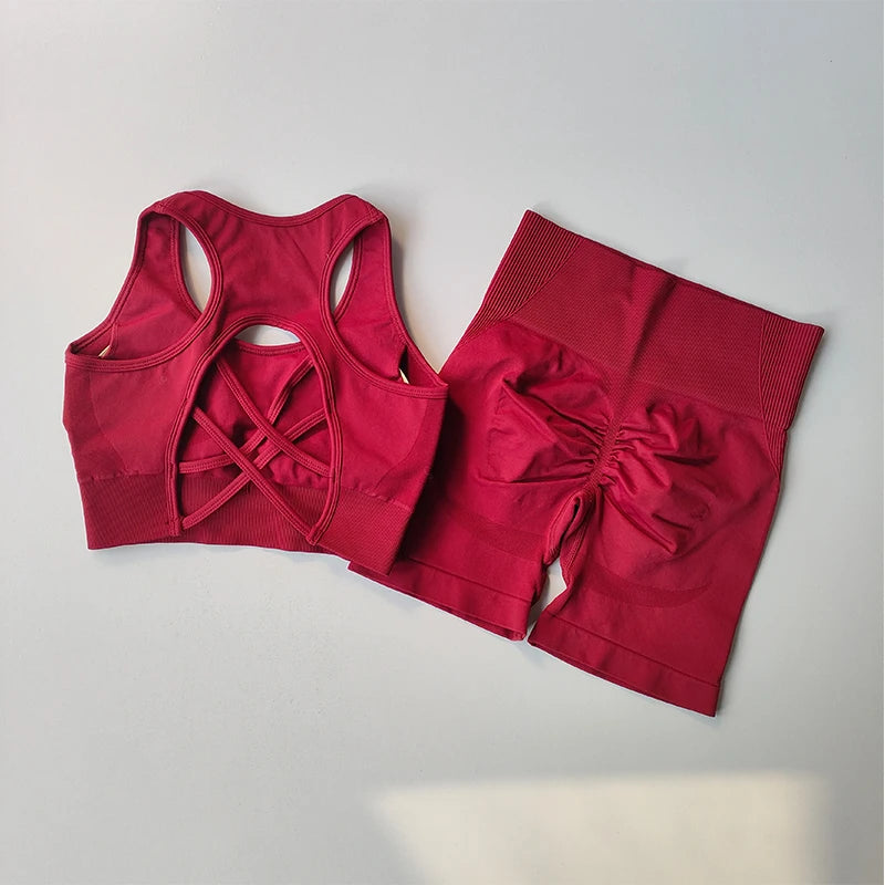 2PCS Women’s Seamless Yoga Set