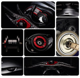 PURELURE ZANA Baitcasting Reel – 139g Aluminum Alloy Frame, 5.8g Spool, 7.6 Gear Ratio, 4KG Drag for Freshwater & Saltwater Fishing