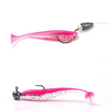 10pcs T-Tail Worm Soft Lures