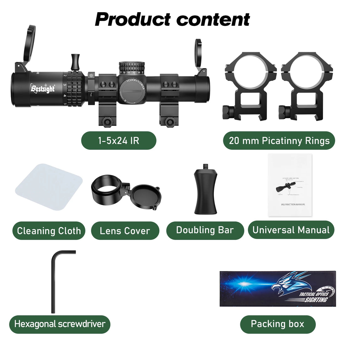 1–5x24 Tactical Rifle Scope