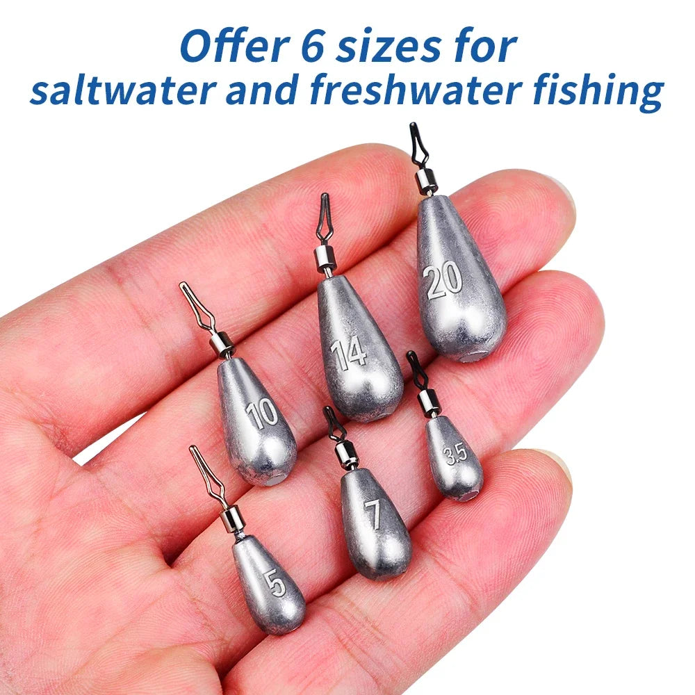 PROBEROS Drop Shot Fishing Sinkers