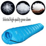 Winter Goose Down Mummy Sleeping Bag – Adult 3-Season Warmth