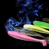 10pcs T-Tail Worm Soft Lures