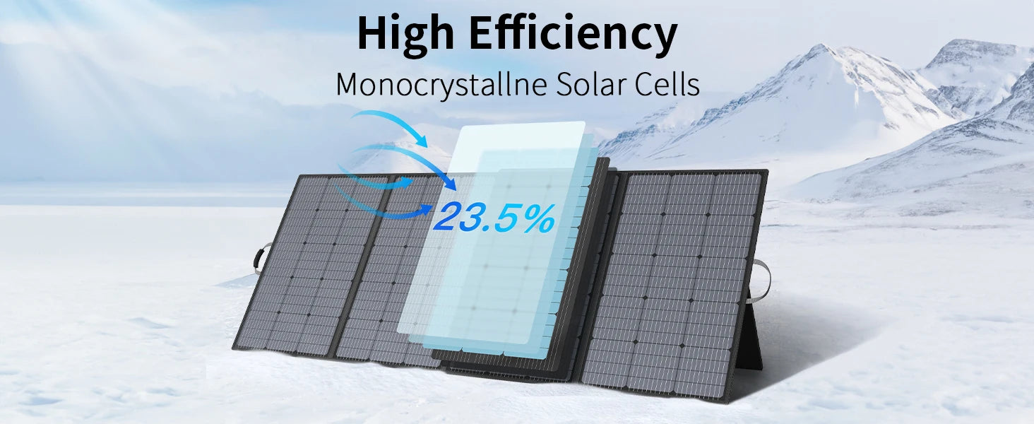 MHPOWOS 400W Portable Solar Panel