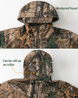Men’s Camouflage Soft Shell Tactical Jacket – Waterproof Fleece Hunting Coat