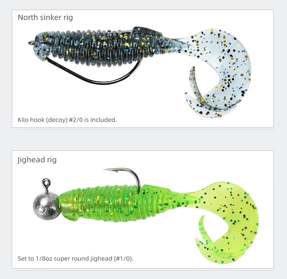 MEREKING Flapper Grub Fishing Lure – 77mm, 6g Soft Silicone Artificial Bait