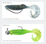 MEREKING Flapper Grub Fishing Lure – 77mm, 6g Soft Silicone Artificial Bait