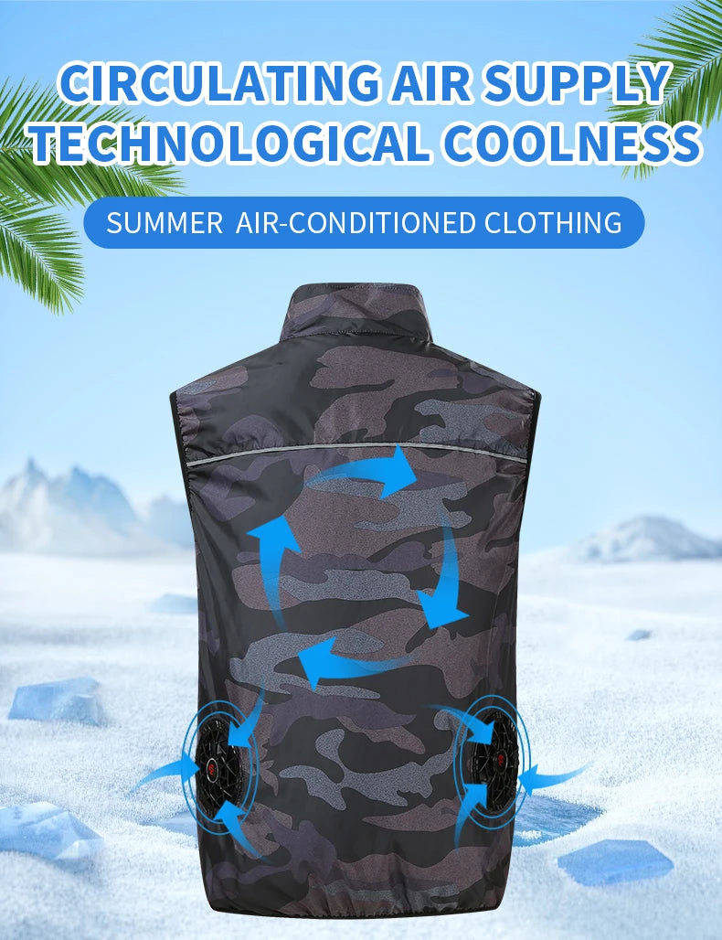 Men & Women Cooling Fan Vest