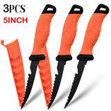 3-in-1 design stainless steel for filleting, boning, and slicing sashimi