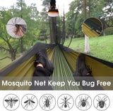 Portable Camping Hammock with Mosquito Net & Rain Shelter