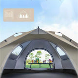 Outdoor Camping Tent – Sunshade Shelter with 2 Doors & 2 Windows for Travel & Self-Driving Trips