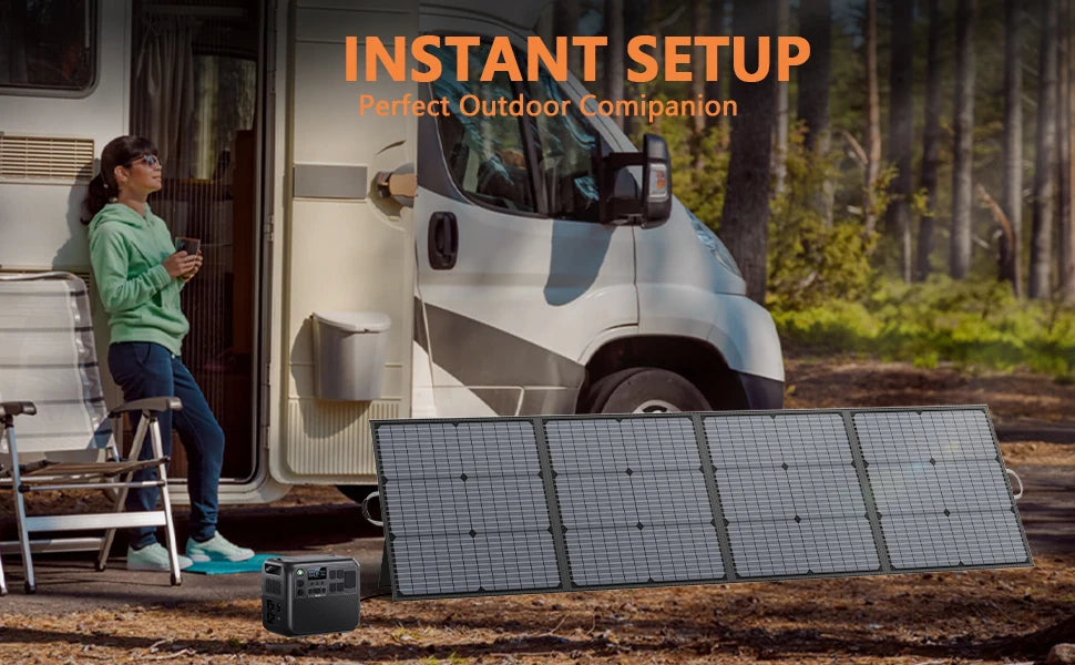 MHPOWOS 400W Portable Solar Panel