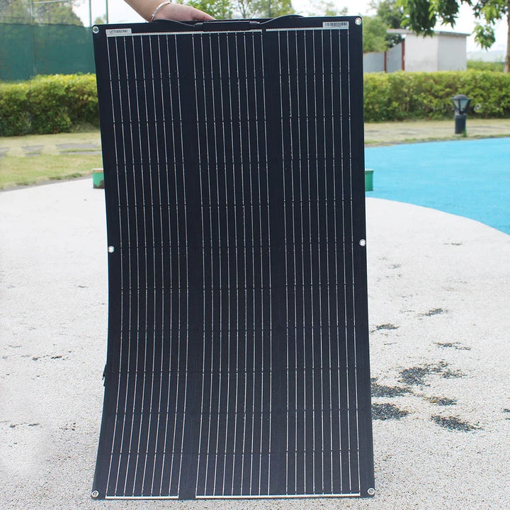 High Efficiency ETFE Flexible Solar Panel Monocrystalline 100W 200W 300W 400W Kit for 12V Battery Charger Off-Grid Power Camping