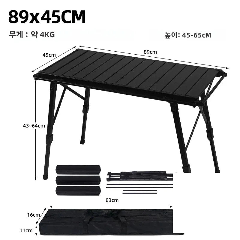 MOUNTAINHIKER Folding Camping IGT Table – Lightweight Wood Outdoor BBQ & Picnic Table