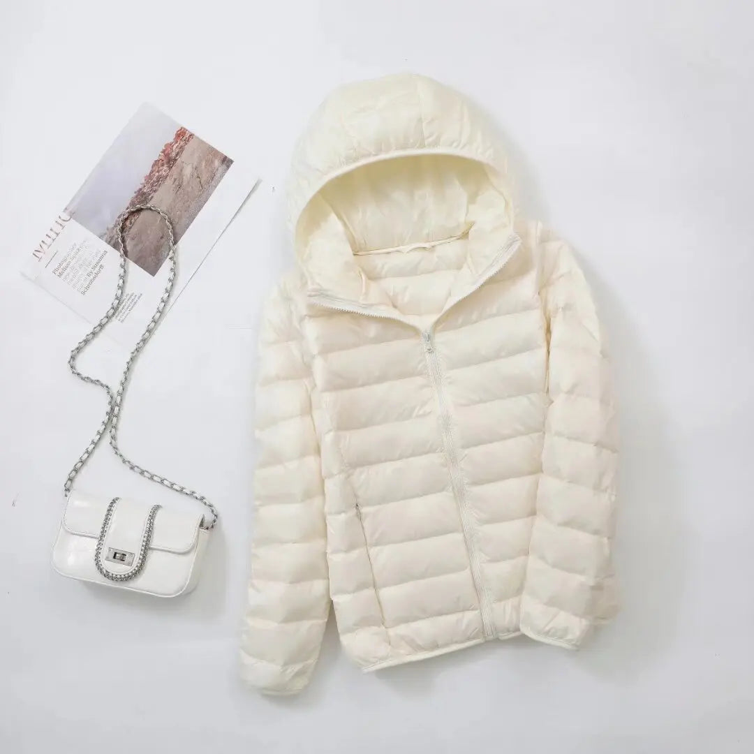 Women’s Ultra-Light Packable Puffer Jacket with Hood – Regular and Plus Size up to 3X