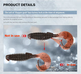 MEREKING Flapper Grub Fishing Lure – 77mm, 6g Soft Silicone Artificial Bait