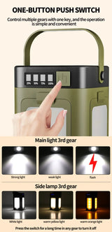 2000mAh Solar Camping Light