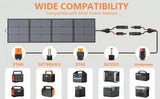 MHPOWOS 400W Portable Solar Panel