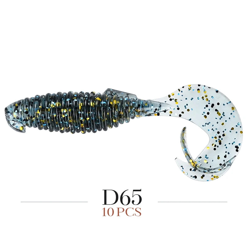MEREKING Flapper Grub Fishing Lure – 77mm, 6g Soft Silicone Artificial Bait