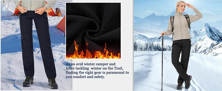 TRVLWEGO Women’s Winter Hiking Pants