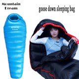 Winter Goose Down Mummy Sleeping Bag – Adult 3-Season Warmth