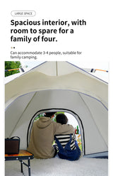Automatic Quick-Opening 3-4 Person Camping Tent