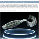 MEREKING Flapper Grub Fishing Lure – 77mm, 6g Soft Silicone Artificial Bait